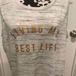 Living My Best Life Sleeveless Tee Livi from Lane  Bryant Size 18/20